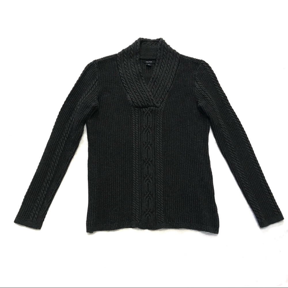 Nautica- Grey Womens Knitted Sweater M